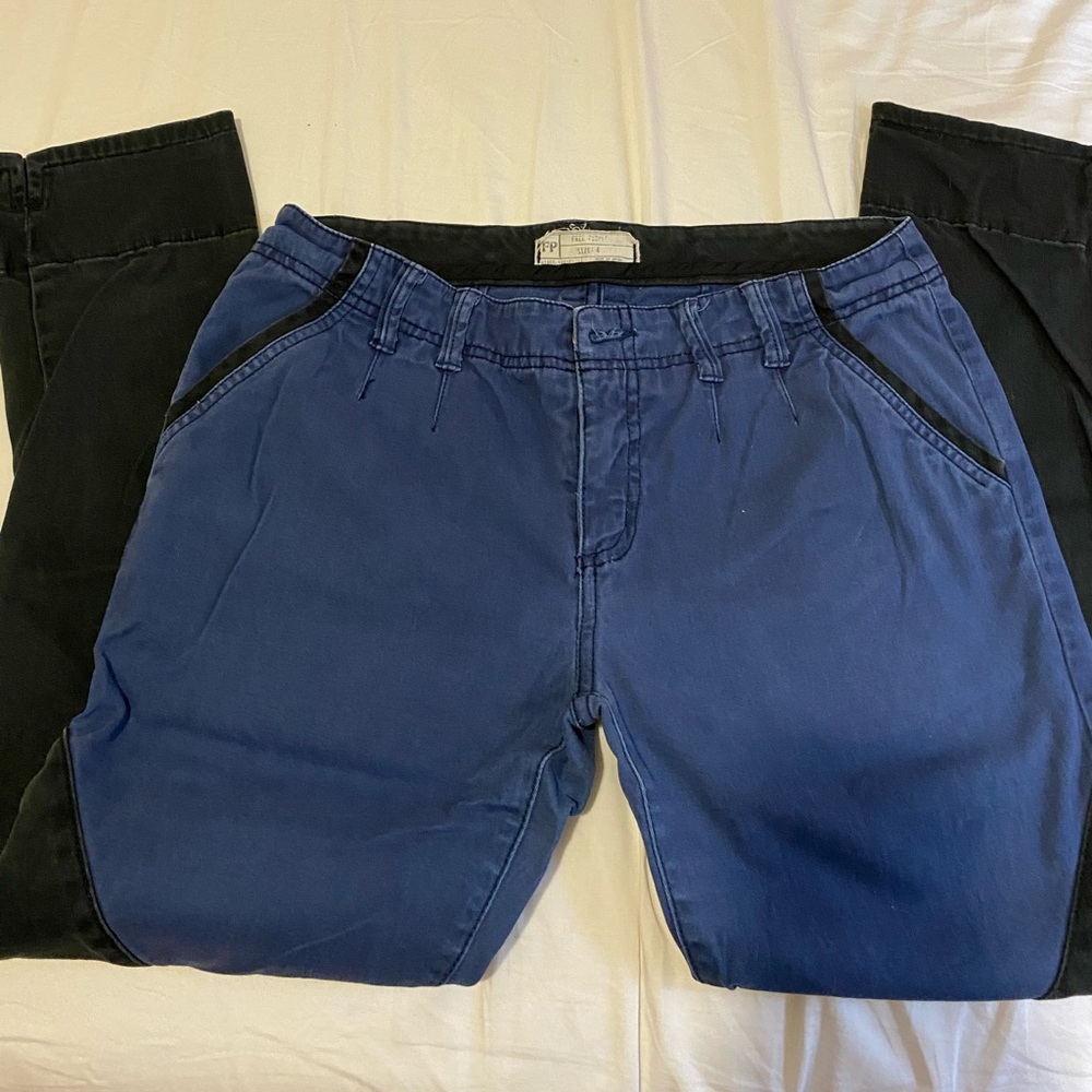 Free people color block pants
